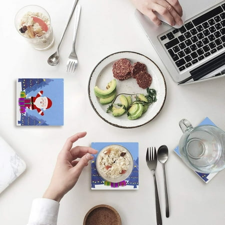 FMSHPON Merry Christmas Santa Claus Set of 4 Coaster for Drinks Absorbent Ceramic Stone Coasters Cup Mat with Cork Base for Home Kitchen Room Coffee Table Bar Decor
FMSHPON Merry Christmas Santa Claus Set of 4 Coaster for Drinks Absorbent Ceramic Stone Coasters Cup Mat with Cork Base for Home Kitchen Room Coffee Table Bar Decor