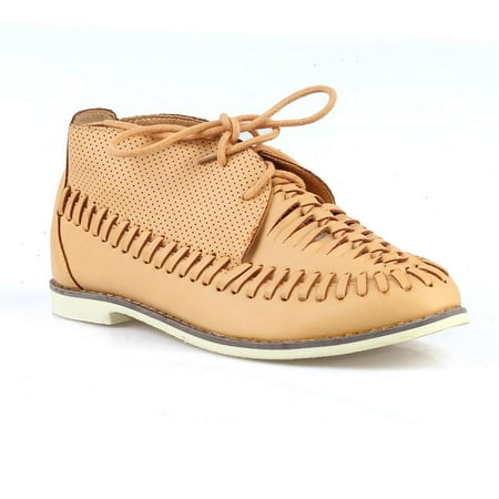 Nature Breeze Womens Moccasin Sneaker in Beige