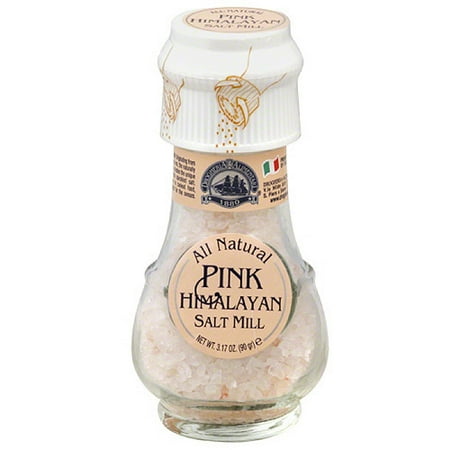 Drogheria & Alimentari All Natural Pink Himalayan Salt Mill, 3.17 oz, (Pack of 6)