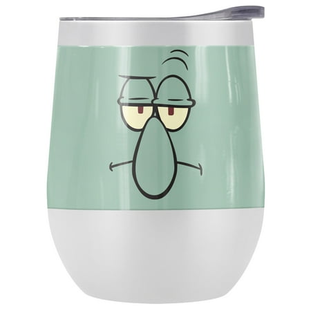 Spongebob Official Squidward Angry Face 12 oz Stemless Tumbler Stainless Steel Travel Cup|Lake Tumbler|Insulated with Leak Resistant Slide-Lock Lid
Spongebob Official Squidward Angry Face 12 oz Stemless Tumbler Stainless Steel Travel Cup|Lake Tumbler|Insulated with Leak Resistant Slide-Lock Lid