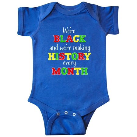 Inktastic We re Black and We re Making History Every Month Gift Baby Boy or Baby Girl Bodysuit
Inktastic We re Black and We re Making History Every Month Gift Baby Boy or Baby Girl Bodysuit