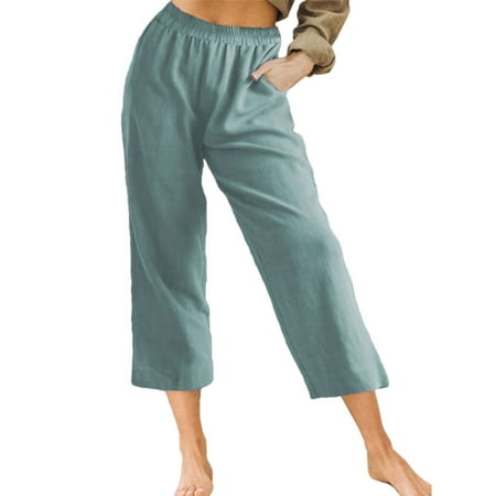 Bomotoo Women Cotton Linen Sleepwear Pajamas Pants Capris Pocket High Waisted Wide Leg Lounge Trousers Yoga Workout Activewear
Bomotoo Women Cotton Linen Sleepwear Pajamas Pants Capris Pocket High Waisted Wide Leg Lounge Trousers Yoga Workout Activewear