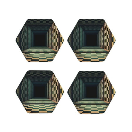 Leather Coasters Set of 4 - 3d Abstract Chess Board Lightweight Non-Slip Drink Coasters for Desk Anti-Scalding Desk Cup Coasters for Office Table Decor Hexagon
Leather Coasters Set of 4 - 3d Abstract Chess Board Lightweight Non-Slip Drink Coasters for Desk Anti-Scalding Desk Cup Coasters for Office Table Decor Hexagon