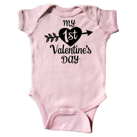 Inktastic My First Valentine s Day with Black Heart and Arrow Gift Baby Boy or Baby Girl Bodysuit
Inktastic My First Valentine s Day with Black Heart and Arrow Gift Baby Boy or Baby Girl Bodysuit