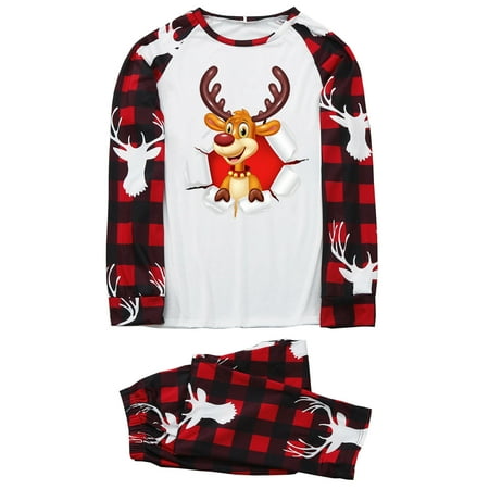 Bilu Christmas Pajamas For Family Christmas Men Dad Printed Blouse Tops+Pants Family Matching Pajamas Set Button Up Pajamas For Women Red
Bilu Christmas Pajamas For Family Christmas Men Dad Printed Blouse Tops+Pants Family Matching Pajamas Set Button Up Pajamas For Women Red
