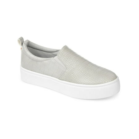 Journee Collection Womens Patrice Embossed Casual and Fashion Sneakers