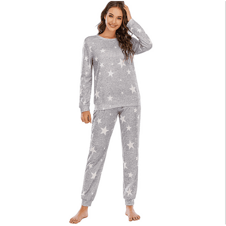 Women s Pajamas Set Long-sleeved Pajamas Star Print Pajamas
Women s Pajamas Set Long-sleeved Pajamas Star Print Pajamas