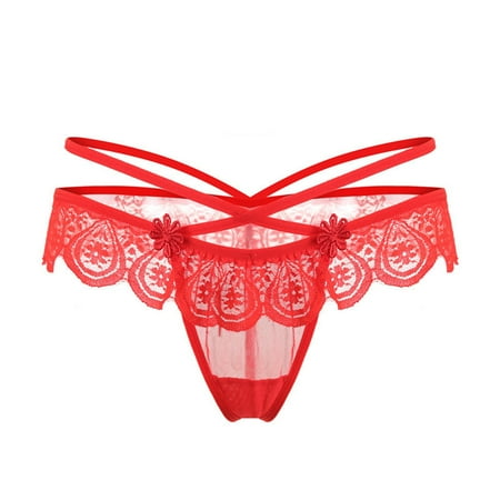 TAIAOJING 6 Pack Women s Cotton Thong Lace Elastic Transparent Strap Thong Panties Ladies Panties
TAIAOJING 6 Pack Women s Cotton Thong Lace Elastic Transparent Strap Thong Panties Ladies Panties