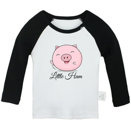 iDzn Little Ham Funny T shirt For Baby Newborn Babies T-shirts Infant Cute Pig Tops 0-24M Kids Graphic Tees Clothing (Long Black Raglan T-shirt 0-6 Months)
iDzn Little Ham Funny T shirt For Baby Newborn Babies T-shirts Infant Cute Pig Tops 0-24M Kids Graphic Tees Clothing (Long Black Raglan T-shirt 0-6 Months)