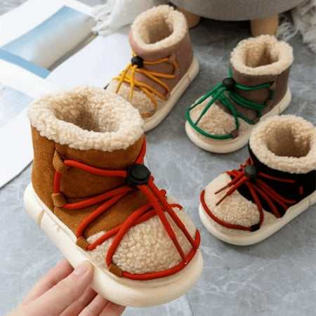 Cathalem Toddler Winter Childrens Shoes Winter Thick Furry Shoes Flat Heel Casual Home Cotton Slippers Snow Boots Shoes Black 2.5 Years
Cathalem Toddler Winter Childrens Shoes Winter Thick Furry Shoes Flat Heel Casual Home Cotton Slippers Snow Boots Shoes Black 2.5 Years