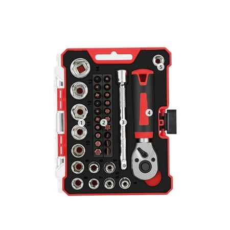 DoubleYi Spanner Socket Set 1 Set Maintenance 1/4 Socket Convenient Wrench Sleeve Set Hand Tools
DoubleYi Spanner Socket Set 1 Set Maintenance 1/4 Socket Convenient Wrench Sleeve Set Hand Tools