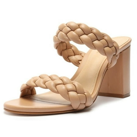 Schutz Myreh Honey Beige Leather Slip On Braided Straps Block High Heel Sandals (Honey Beige 7.5)
Schutz Myreh Honey Beige Leather Slip On Braided Straps Block High Heel Sandals (Honey Beige 7.5)