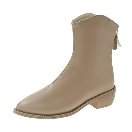 Qufokar Comfort Flip Flops Women Tan Booties Women Boots No Heel Fashion Autumn Winter Women Boots Low Heel Pointed Toe Back Zipper Comfortable Casual Style
Qufokar Comfort Flip Flops Women Tan Booties Women Boots No Heel Fashion Autumn Winter Women Boots Low Heel Pointed Toe Back Zipper Comfortable Casual Style