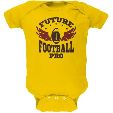 Future Football Pro Yellow Soft Baby One Piece