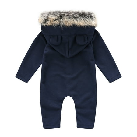 Gubotare Onesies Animal Bunny Baby Easter Romper Long Ear Rabbit Hoodie Romper Jumpsuit with Zipper Navy 0-6 Months
Gubotare Onesies Animal Bunny Baby Easter Romper Long Ear Rabbit Hoodie Romper Jumpsuit with Zipper Navy 0-6 Months