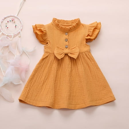 Huilaibazo Girls Dress Baby Dress Linen Solid Casual Kids Toddler Princess Clothes Ruffled Bow Girls Dress&Skirt
Huilaibazo Girls Dress Baby Dress Linen Solid Casual Kids Toddler Princess Clothes Ruffled Bow Girls Dress&Skirt