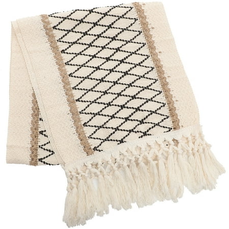 Decorative Table Runner Vintage Woven Cotton Linen Table Decoration with Tassel
Decorative Table Runner Vintage Woven Cotton Linen Table Decoration with Tassel