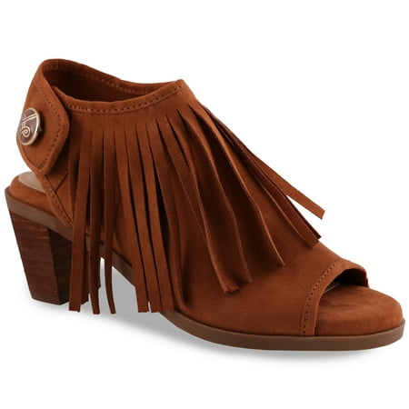 Lindsay Phillips Ansley Cognac Fringe Ankle Boot for Women