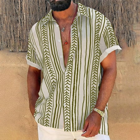 KDJ Mens Hawaiian Print Short Sleeve Shirt Beach Holiday Top Party T Dress Up Blouse
KDJ Mens Hawaiian Print Short Sleeve Shirt Beach Holiday Top Party T Dress Up Blouse