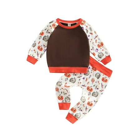 Bagilaanoe 2pcs Toddler Baby Boy Girl Long Pants Set Long Sleeve Pumpkin Print Pullover Tops + Trousers 1T 2T 3T 4T 5T 6T Kids Casual Halloween Outfits
Bagilaanoe 2pcs Toddler Baby Boy Girl Long Pants Set Long Sleeve Pumpkin Print Pullover Tops + Trousers 1T 2T 3T 4T 5T 6T Kids Casual Halloween Outfits