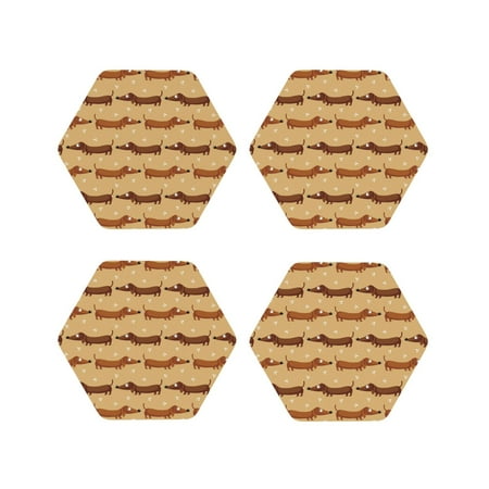 Drink Coasters Set of 4 Funny Dachshund Dog Puppy Flower Leather Coasters for Coffee Table Protector Heat Resistant Cute Coasters for Home Decor Housewarming Gifts Bar Kitchen 4 Inch Hexagon
Drink Coasters Set of 4 Funny Dachshund Dog Puppy Flower Leather Coasters for Coffee Table Protector Heat Resistant Cute Coasters for Home Decor Housewarming Gifts Bar Kitchen 4 Inch Hexagon