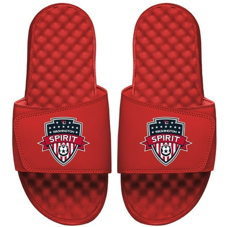 Men s ISlide Red Washington Spirit Primary Logo Slide Sandals