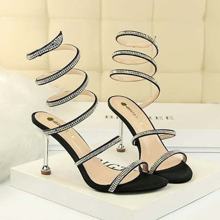 Women‘s Pointed Toe Pumps Stiletto Open Toe Rhinestone Wrap Around Belt Party Sandals Prom Shoes
Women‘s Pointed Toe Pumps Stiletto Open Toe Rhinestone Wrap Around Belt Party Sandals Prom Shoes