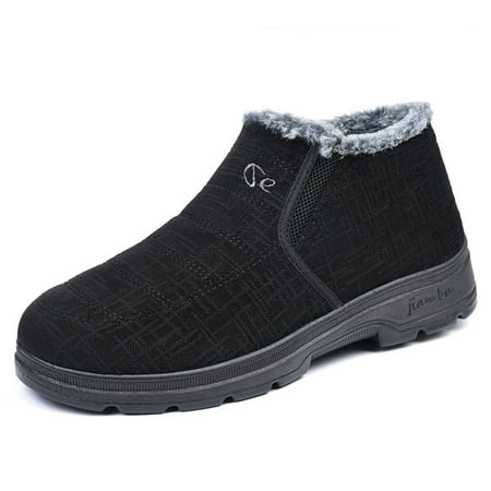 Men s Winter Shoes Thick Fur Lined Cotton Boots Keep Warm Slip On Wear Resistant
Men s Winter Shoes Thick Fur Lined Cotton Boots Keep Warm Slip On Wear Resistant