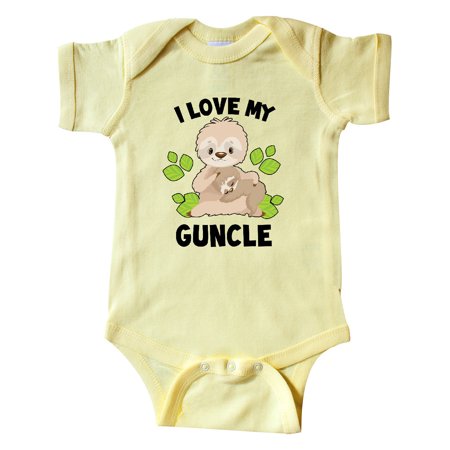 Inktastic Cute Sloth I Love My Guncle with Green Leaves Gift Baby Boy or Baby Girl Bodysuit
Inktastic Cute Sloth I Love My Guncle with Green Leaves Gift Baby Boy or Baby Girl Bodysuit