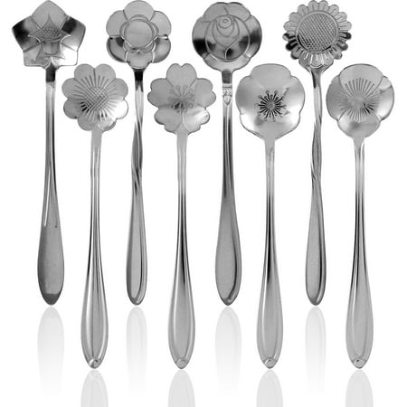 AoHao Silver Coffee Spoons 8pcs Long Handle Mixing Stainless Steel Coffee Stirrers Coffee Spoon 
AoHao Silver Coffee Spoons 8pcs Long Handle Mixing Stainless Steel Coffee Stirrers Coffee Spoon