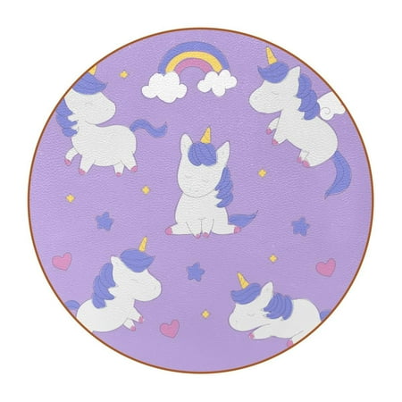 OWNTA Cute Unicorn Character Collection Pattern Premium Microfiber Leather Round Coasters (6PCS) - 11x11 cm/4.3x4.3 in - Durable & Stylish Cup Mat Set
OWNTA Cute Unicorn Character Collection Pattern Premium Microfiber Leather Round Coasters (6PCS) - 11x11 cm/4.3x4.3 in - Durable & Stylish Cup Mat Set