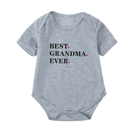 Borniu Baby Girls Boys Romper Toddler Short Sleeve Onesies Letter Printed T-Shirt Jumpsuit 0-24 Months
Borniu Baby Girls Boys Romper Toddler Short Sleeve Onesies Letter Printed T-Shirt Jumpsuit 0-24 Months