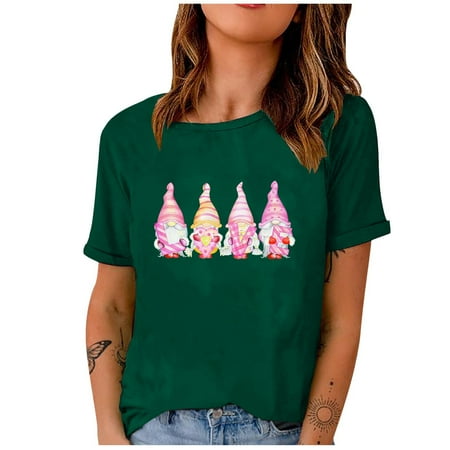 Plus Size Tops for Women Womens Shirts Trendy Woman Plain Round-Neck Short Sleeve T-Shirt Printed Loose Fit Blouse Tops Nursing Tank Tops Black Corset Top Clearance on Sales Green S
Plus Size Tops for Women Womens Shirts Trendy Woman Plain Round-Neck Short Sleeve T-Shirt Printed Loose Fit Blouse Tops Nursing Tank Tops Black Corset Top Clearance on Sales Green S