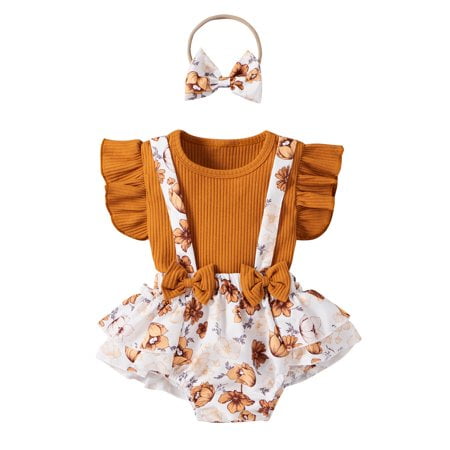 Zukuco 3PCS Newborn Baby Girls Clothes Floral Romper Jumpsuit Shorts Summer Outfits Set
Zukuco 3PCS Newborn Baby Girls Clothes Floral Romper Jumpsuit Shorts Summer Outfits Set