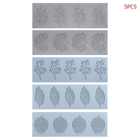 JULYING 5pcs/set Coral Leaf Lace Mat Cake Mold Sugar Craft Silicone Pad Fondant Mould Decorating Tools
JULYING 5pcs/set Coral Leaf Lace Mat Cake Mold Sugar Craft Silicone Pad Fondant Mould Decorating Tools