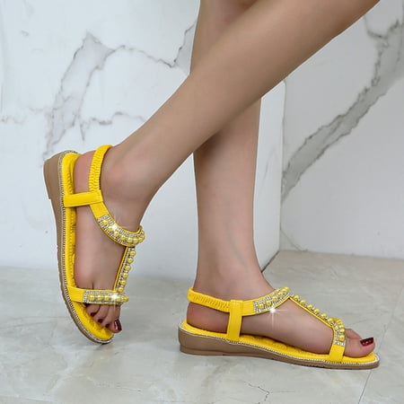 Vedolay Women s Heeled Sandals Women s Comfy Orthotic Sandals Summer Orthopedic Open Toe Sandals Yellow 8
Vedolay Women s Heeled Sandals Women s Comfy Orthotic Sandals Summer Orthopedic Open Toe Sandals Yellow 8