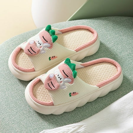 PIKADINGNIS Cartoon Cute Frog Linen Slippers For Men Thick Bottom Home Shoes Cotton Linen Couple Indoor Slippers Funny Male Home Slides
PIKADINGNIS Cartoon Cute Frog Linen Slippers For Men Thick Bottom Home Shoes Cotton Linen Couple Indoor Slippers Funny Male Home Slides