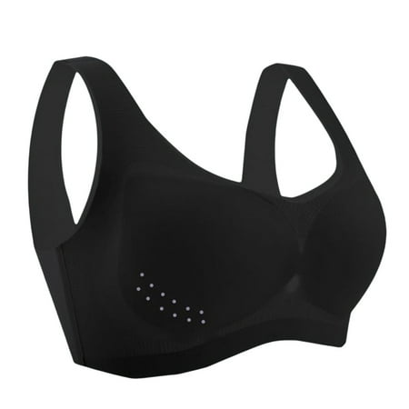 Bra for Women No Underwire Ultra-Thin Breathable Crop Tops with Wide Shoulder Strap for Daily Solid Color 2XL Black
Bra for Women No Underwire Ultra-Thin Breathable Crop Tops with Wide Shoulder Strap for Daily Solid Color 2XL Black
