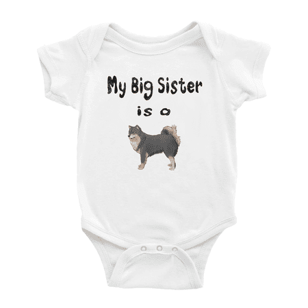 My Big Sister Is A Finnish Lapphund Dog Cute Baby Clothing Bodysuits Boy Girl Unisex
My Big Sister Is A Finnish Lapphund Dog Cute Baby Clothing Bodysuits Boy Girl Unisex