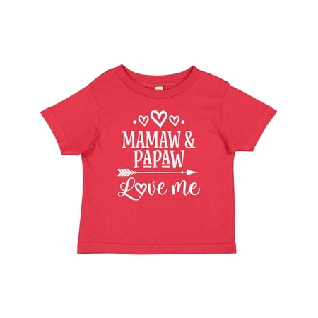 Inktastic Mamaw and Papaw Love Me Granddaughter Gift Baby Girl T-Shirt