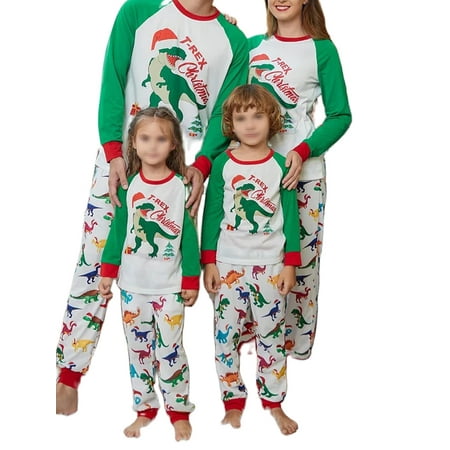 Family Christmas Pajamas Matching Sets Cartoon Dinosaur Print Long Sleeve Round Neck T-Shirt + Long Pants for Adult Kids
Family Christmas Pajamas Matching Sets Cartoon Dinosaur Print Long Sleeve Round Neck T-Shirt + Long Pants for Adult Kids