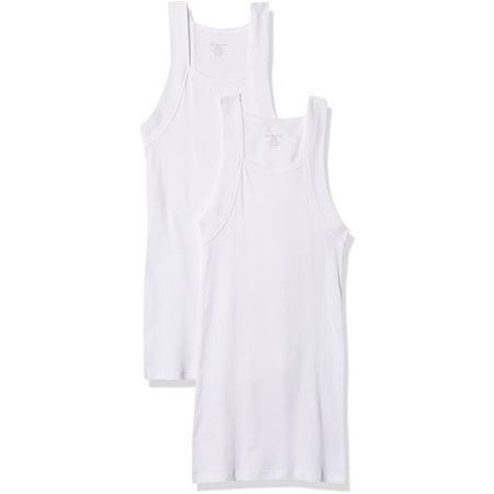 Undershirts Men S Cotton Comfort Square Cut Tank Multi Pack Medium White