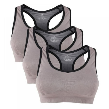 Monfince Women Racerback Sports Bras - High Impact Workout Gym Activewear Bra Gray 3pcs 36/80D 38/85AB 40/90A
Monfince Women Racerback Sports Bras - High Impact Workout Gym Activewear Bra Gray 3pcs 36/80D 38/85AB 40/90A