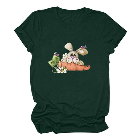 Easter Shirt For Women Happy Cute Print Tee Casual Short Sleeve Tops Corset Top Plus Size Green M
Easter Shirt For Women Happy Cute Print Tee Casual Short Sleeve Tops Corset Top Plus Size Green M