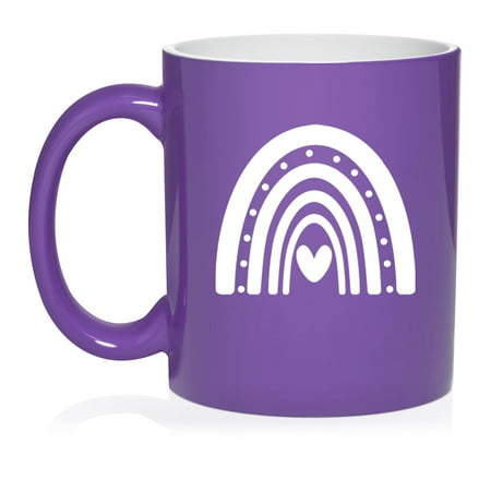 Boho Rainbow Ceramic Coffee Mug Tea Cup Gift for Her Friend Coworker Sister (11oz Purple)
Boho Rainbow Ceramic Coffee Mug Tea Cup Gift for Her Friend Coworker Sister (11oz Purple)