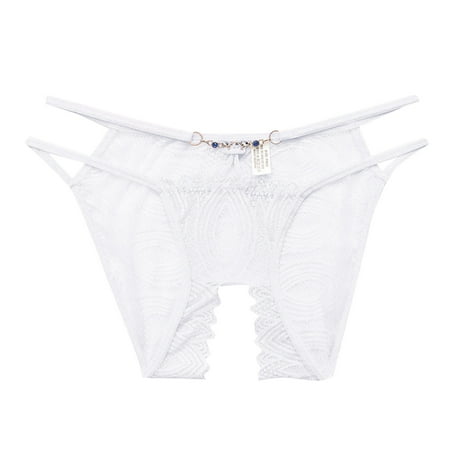 Yuelianxi Women Fashion Slim Strap Panties Sapphire Lace Jacquard Open Crotch Panties
Yuelianxi Women Fashion Slim Strap Panties Sapphire Lace Jacquard Open Crotch Panties