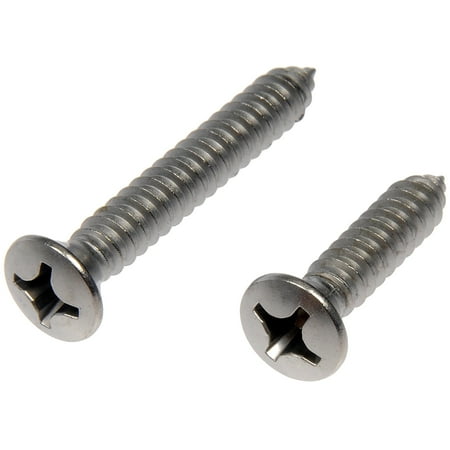 Dorman 784-165D Self Tapping Screws - Stainless Steel - Oval Head - No.12 X 1 In. 1-1/2 In. Clear Zinc (Pack of 8)
Dorman 784-165D Self Tapping Screws - Stainless Steel - Oval Head - No.12 X 1 In. 1-1/2 In. Clear Zinc (Pack of 8)