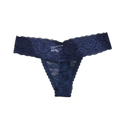 KOERIM Panties for Women G-String Lace Breathable Thongs Low Rise Underwear Hipster Briefs Blue M
KOERIM Panties for Women G-String Lace Breathable Thongs Low Rise Underwear Hipster Briefs Blue M