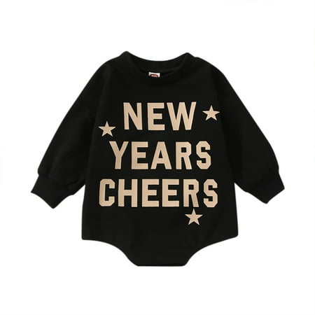 Baby Clothing Girls Boysletter Printed Long Sleeve Romper Bodysuit Black Outwear Cute Outfits For 12-18 Months
Baby Clothing Girls Boysletter Printed Long Sleeve Romper Bodysuit Black Outwear Cute Outfits For 12-18 Months