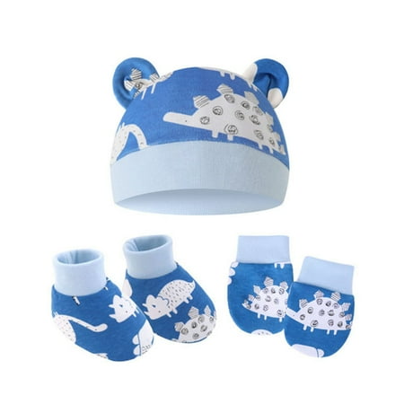 Newborn Hat Socks and Mittens Set Soft Cotton Baby Beanie Hat Scratch Mittens Gloves Cute Socks for Girls Boys 0-6 Months
Newborn Hat Socks and Mittens Set Soft Cotton Baby Beanie Hat Scratch Mittens Gloves Cute Socks for Girls Boys 0-6 Months